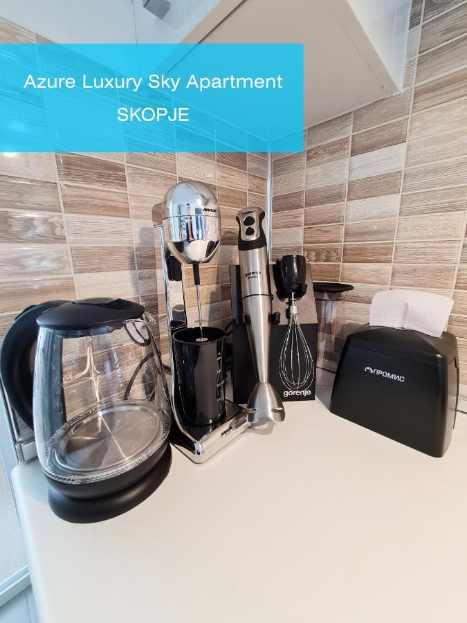 Azure Luxury Sky Apartment Szkopje Kültér fotó
