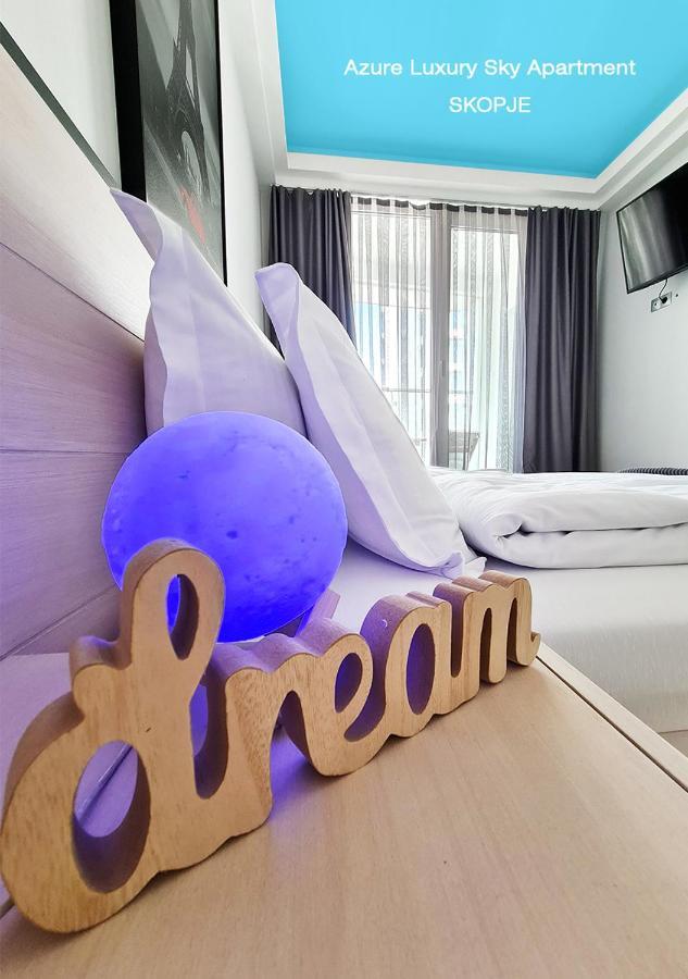 Azure Luxury Sky Apartment Szkopje Kültér fotó